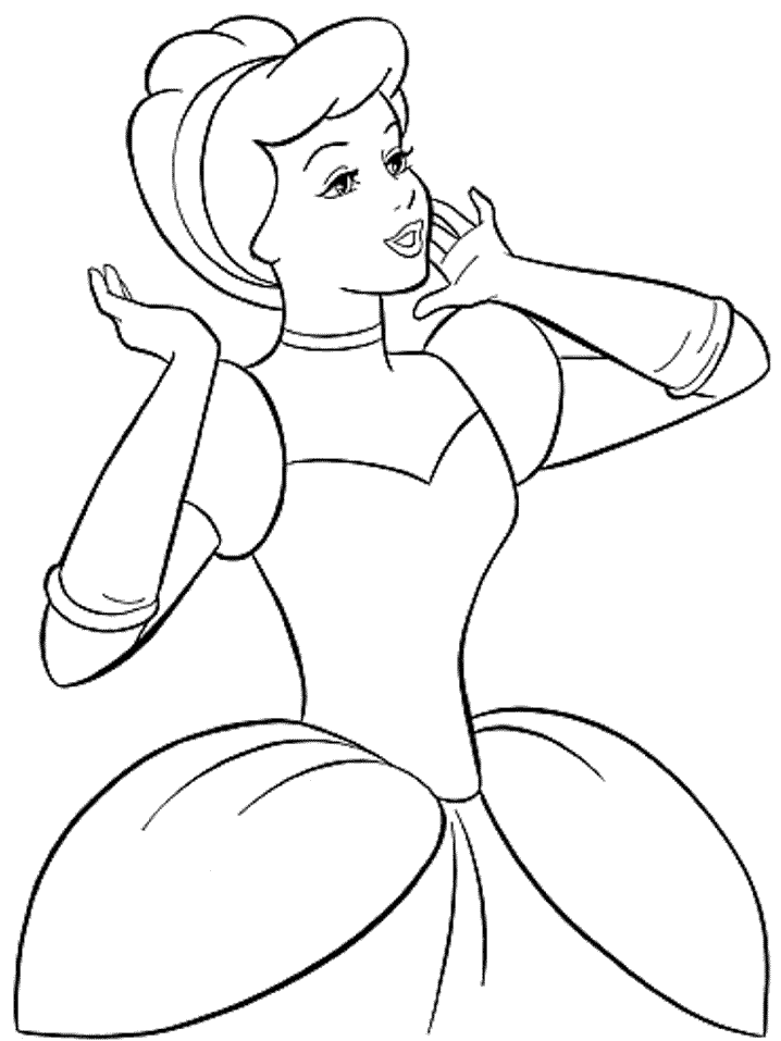 Cinderella coloring pages