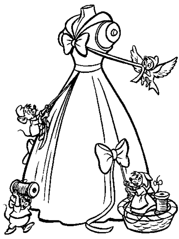 Cinderella coloring pages