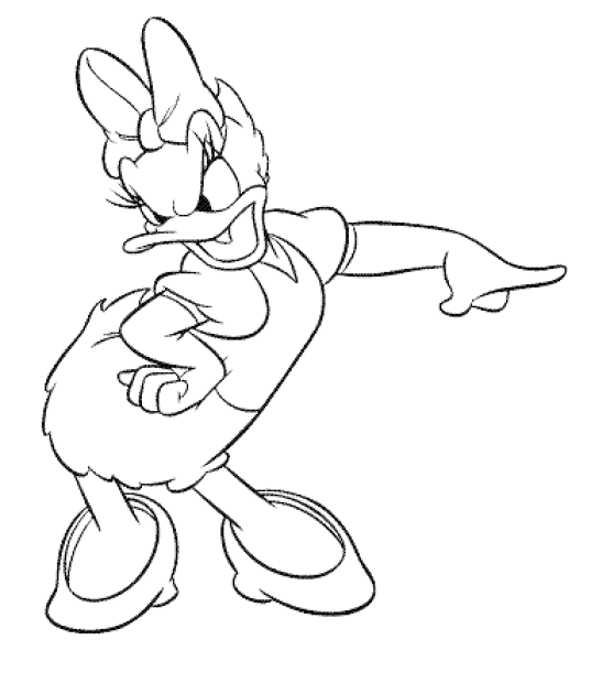 Daisy duck coloring pages