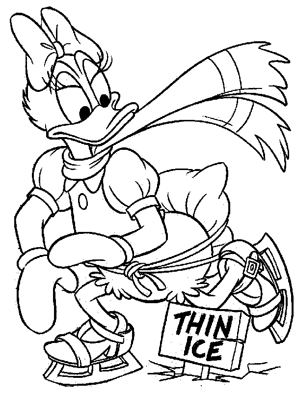 Daisy duck coloring pages