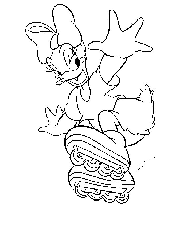 Daisy duck coloring pages