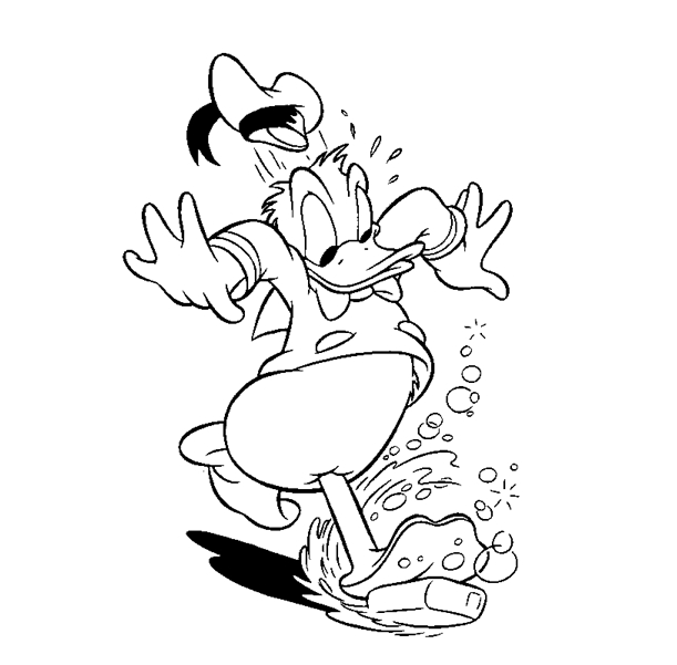 Donald duck coloring pages