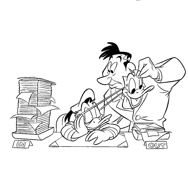 Donald duck coloring pages