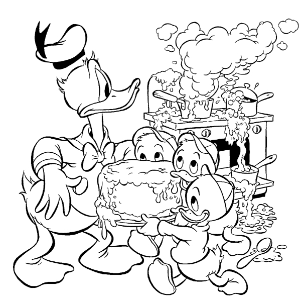 Donald duck coloring pages