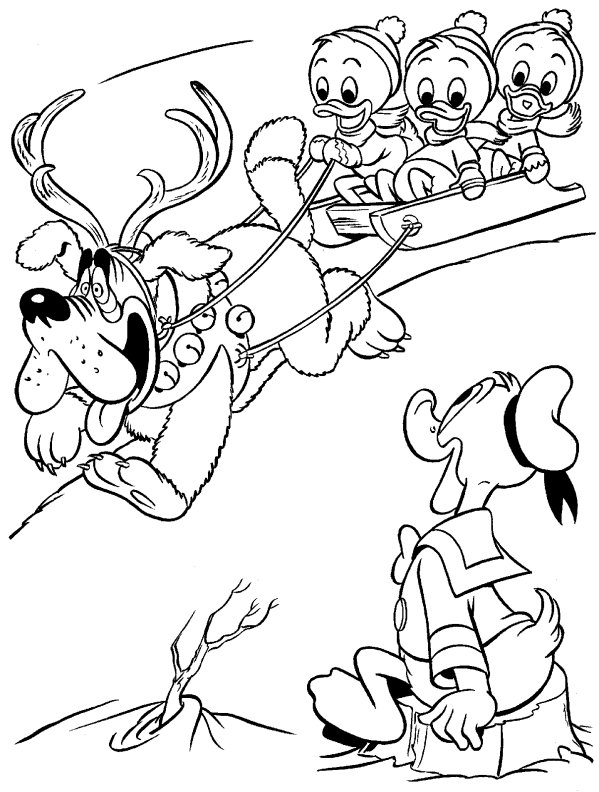 Donald duck coloring pages