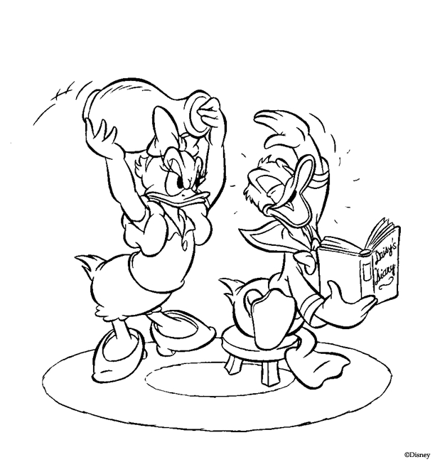 Donald duck coloring pages