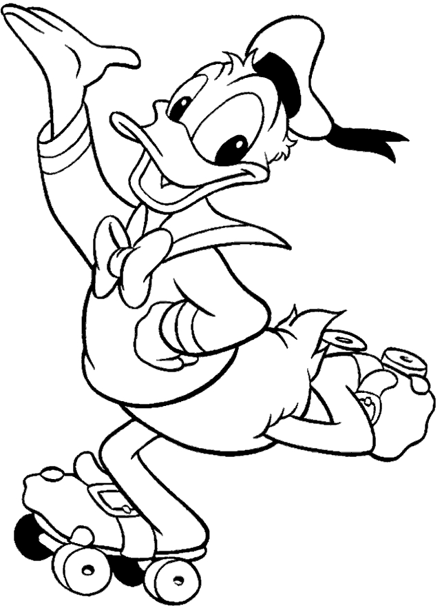 Donald duck coloring pages