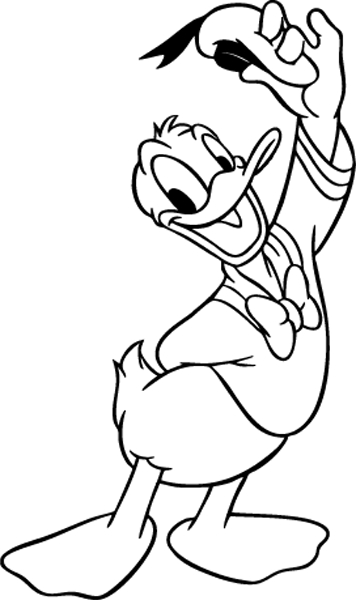 Donald duck coloring pages