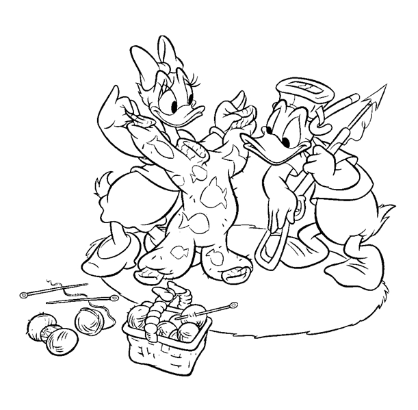 Donald duck coloring pages