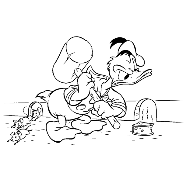 Donald duck coloring pages