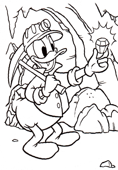 Donald duck coloring pages