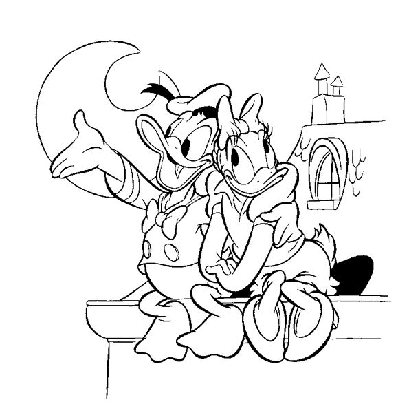 Donald duck coloring pages