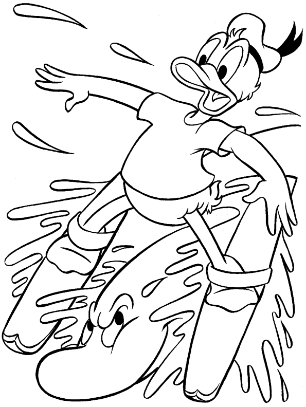 Donald duck coloring pages