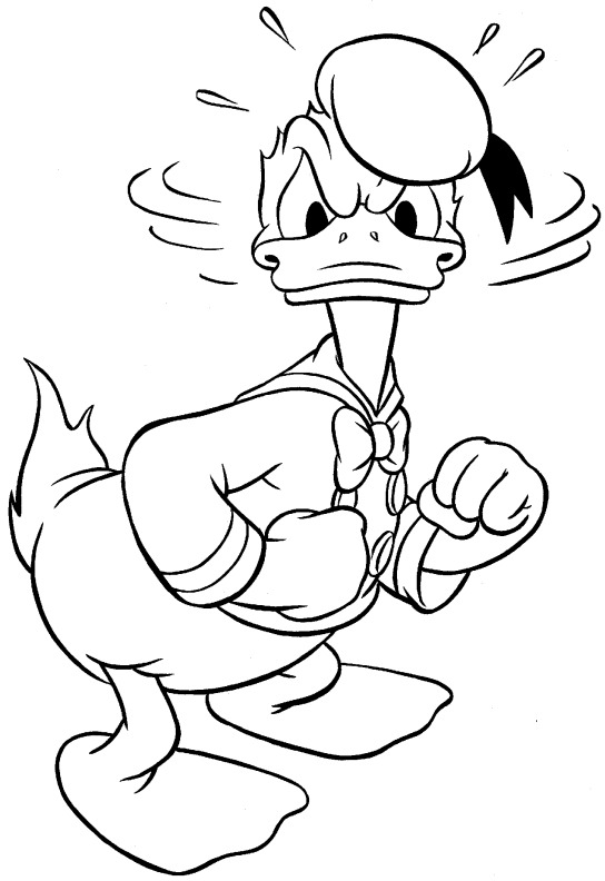 Donald duck coloring pages