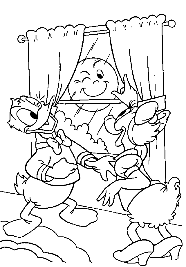 Donald duck coloring pages