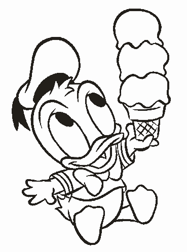 Donald duck coloring pages