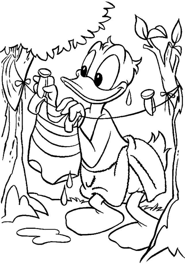 Donald duck coloring pages