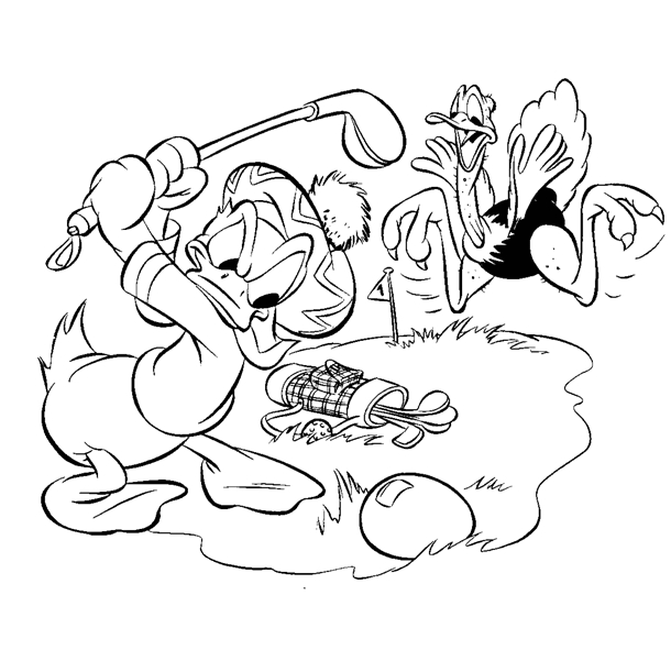 Donald duck coloring pages