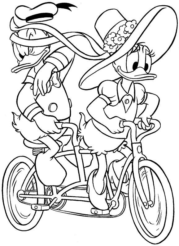 Donald duck coloring pages