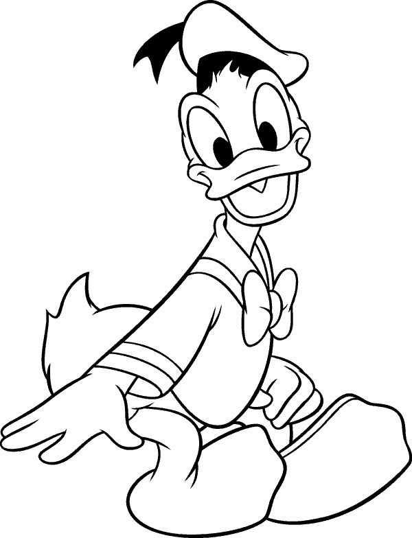 Donald duck coloring pages