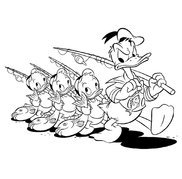 Donald duck coloring pages