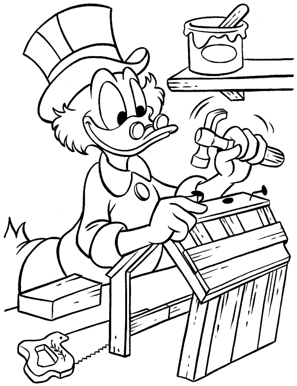 Donald duck coloring pages