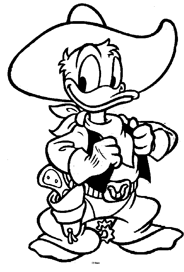 Donald duck coloring pages