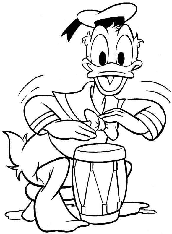 Donald duck coloring pages