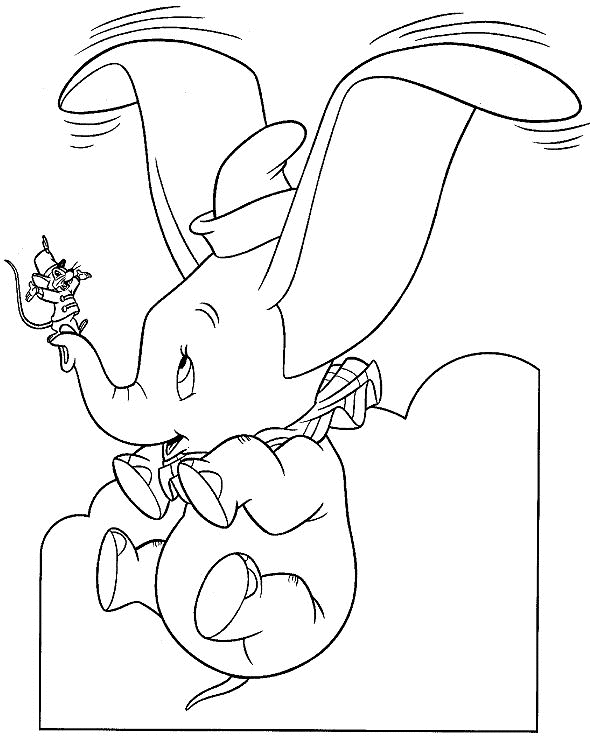 Dumbo coloring pages