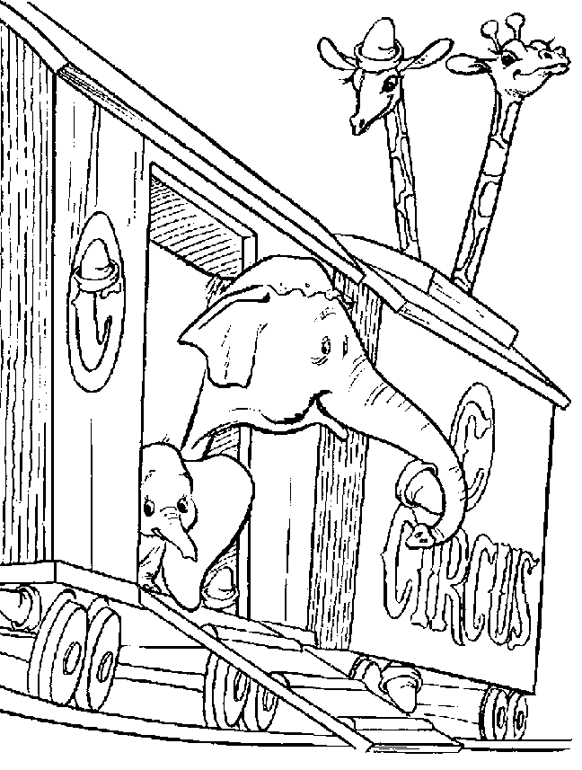 Dumbo coloring pages