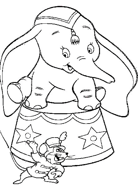 Dumbo coloring pages