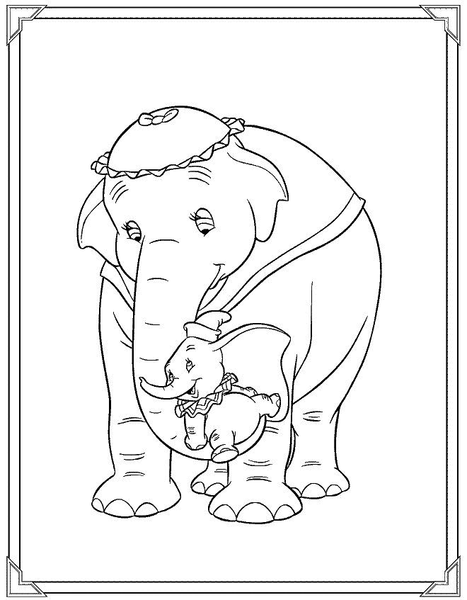 Dumbo coloring pages