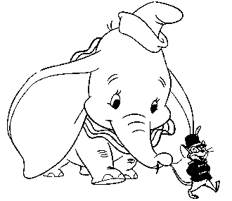 Dumbo coloring pages