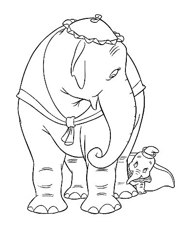 Dumbo coloring pages