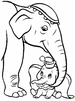 Dumbo coloring pages