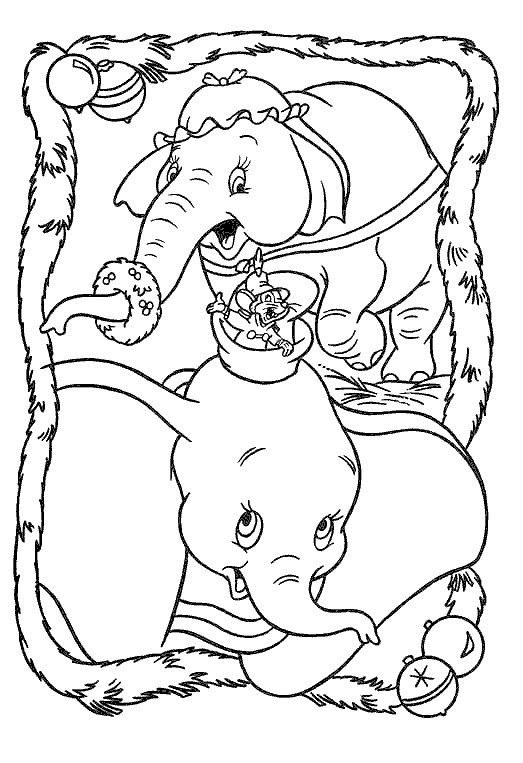 Dumbo coloring pages