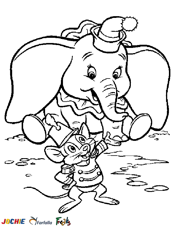 Dumbo coloring pages