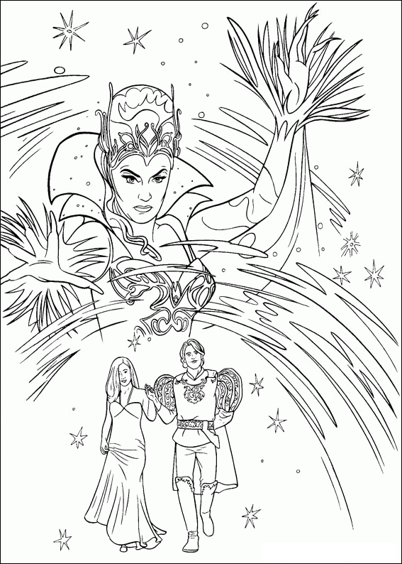 Enchanted coloring pages