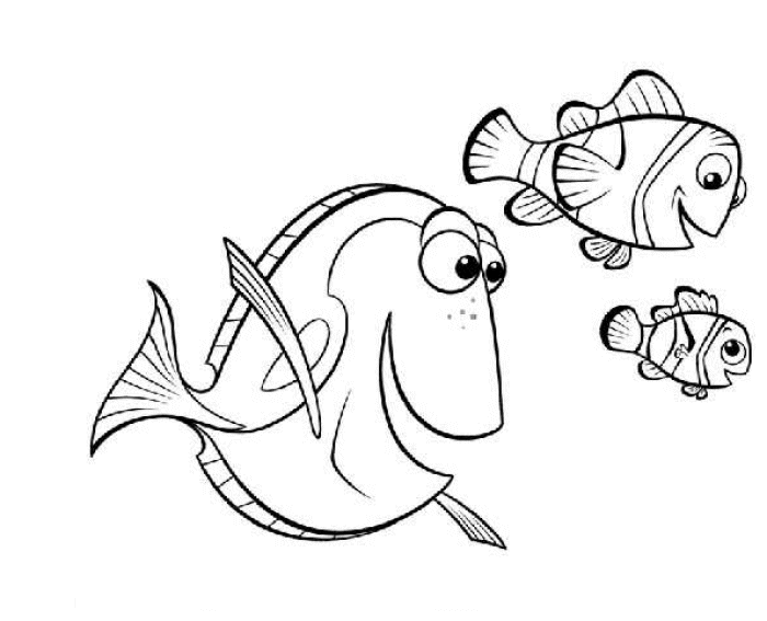 Finding nemo coloring pages