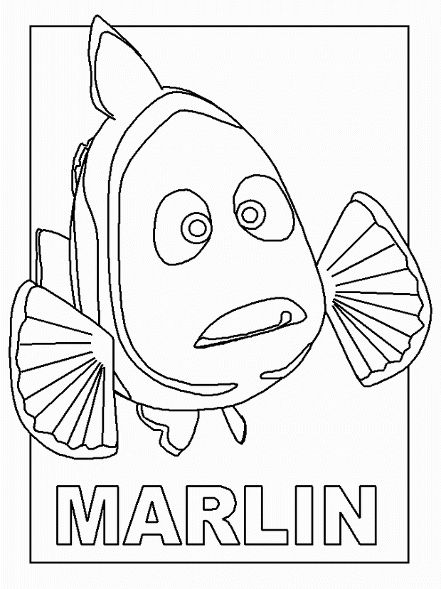 Finding nemo coloring pages