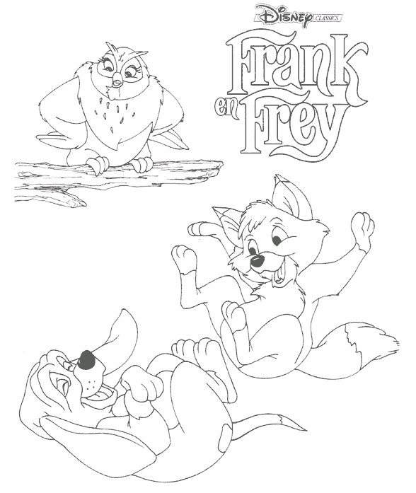 Frank and frey coloring pages