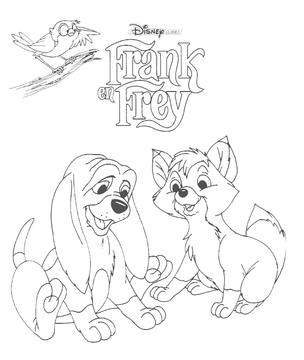 Frank and frey coloring pages