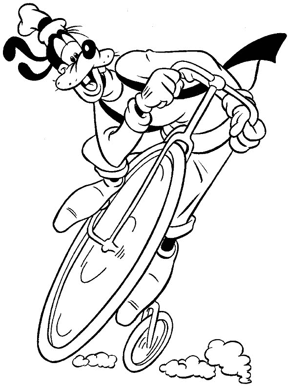 Goofy coloring pages