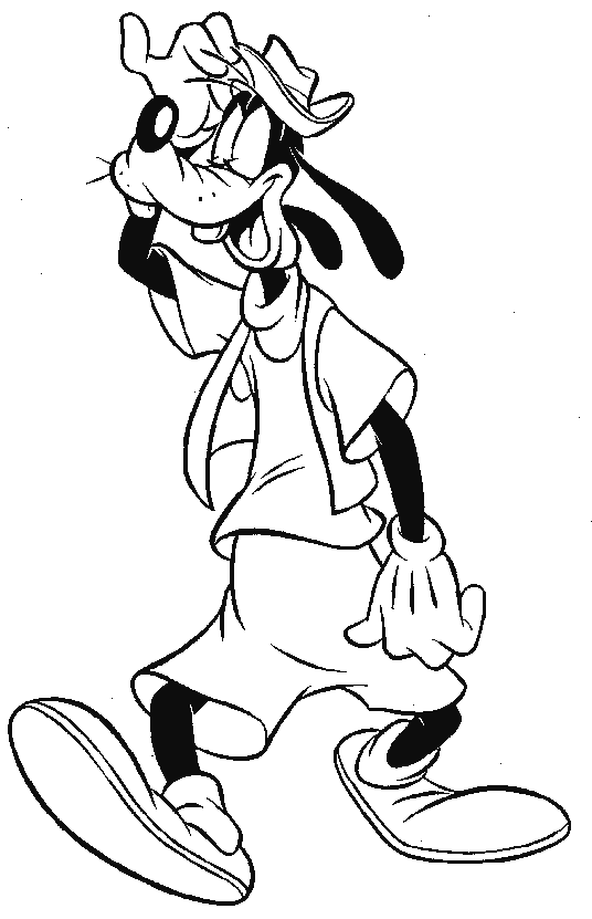 Goofy coloring pages