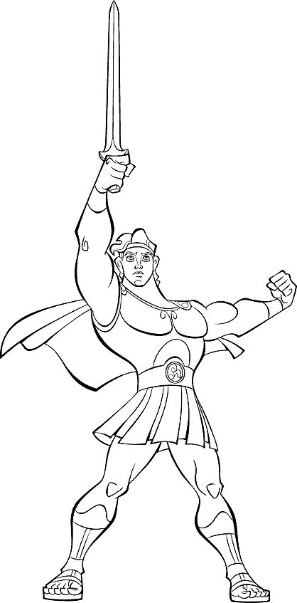 Hercules coloring pages