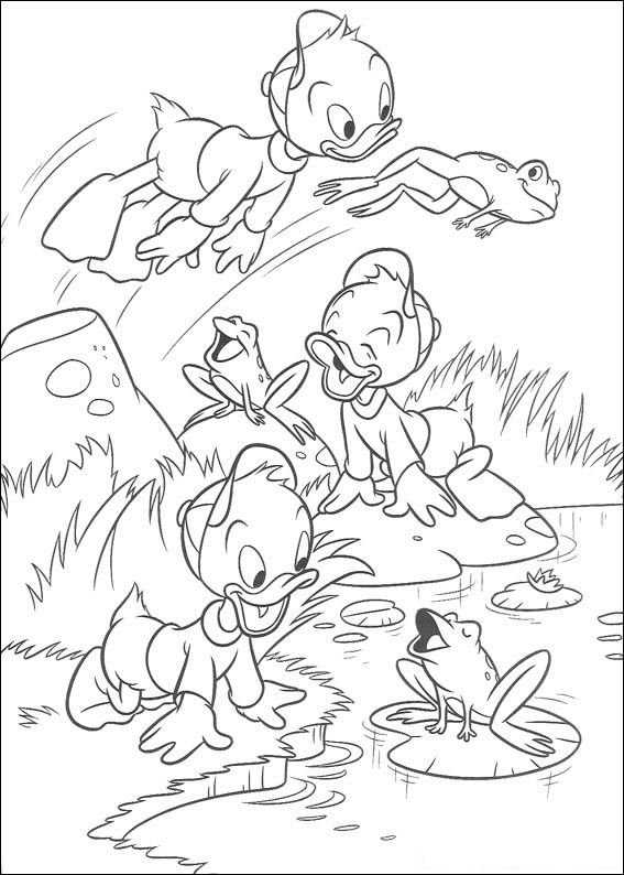 Huey dewey and louie coloring pages