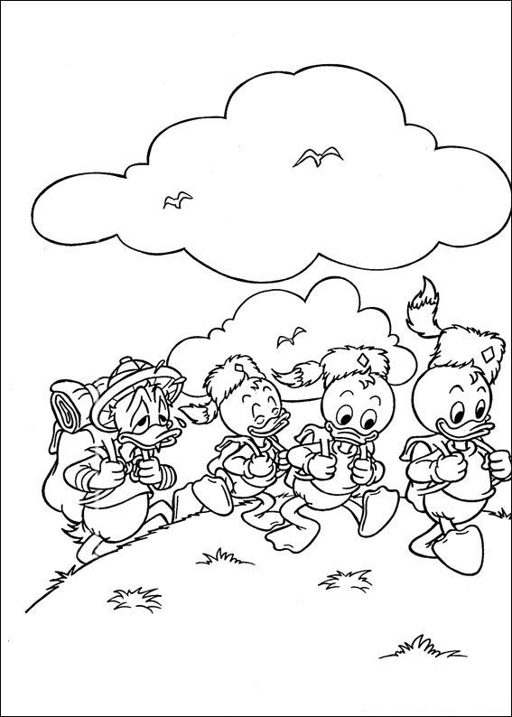 Huey dewey and louie coloring pages