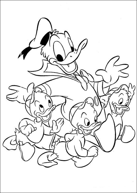Coloring Page - Huey dewey and louie coloring pages 13