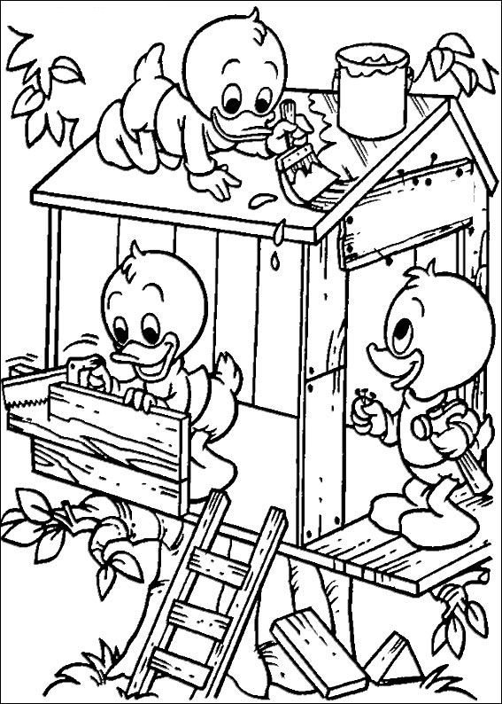 Huey dewey and louie coloring pages