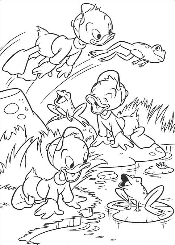 Huey dewey and louie coloring pages